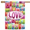 Toland Home Garden Valentine 'Love' Outdoor House Flag 40" x 28"